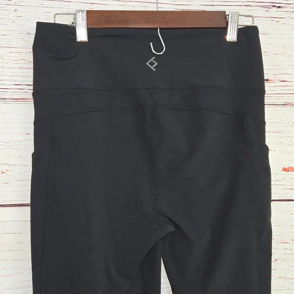 NWT BSP Black Flare Leggings Women’s Size Large Media Pocket Yoga Athletic Pants - Picture 10 of 15